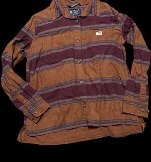 Carhartt Rugged Flex Loose Fit Midweight Flannel Long-Sleeve Plaid Shirt S